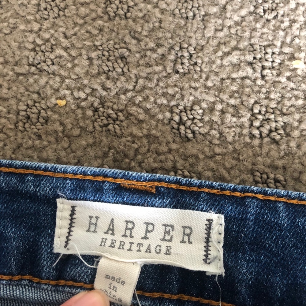 Dark blue skinny jeans with rips - Picture 8 of 9
